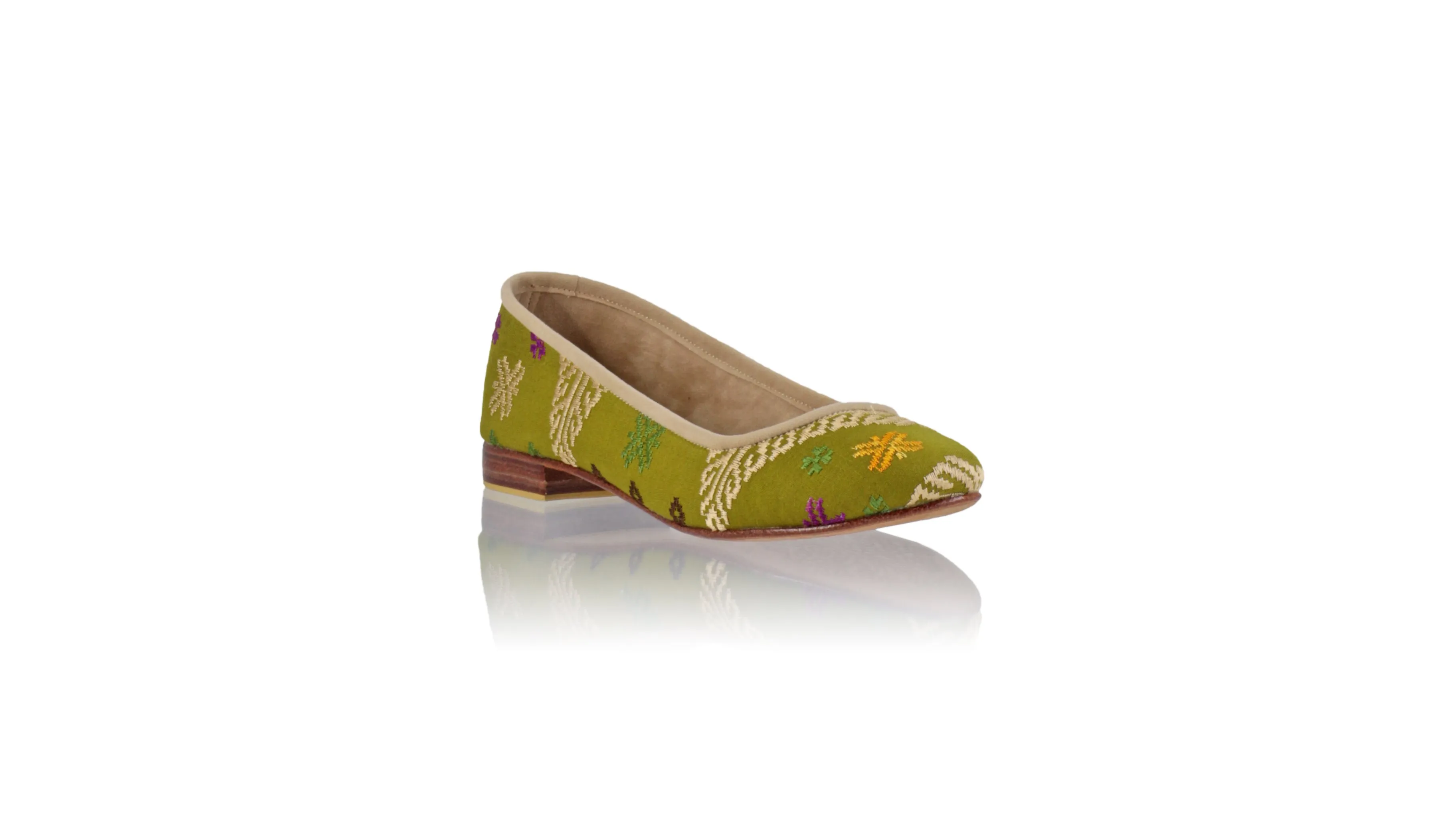 Kate 20mm Ballet - Olive Songket