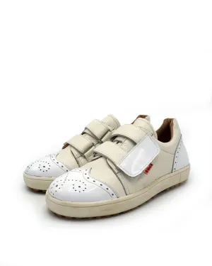 Leather Sneaker with Sticky Strap for Kids