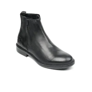 M-LF-0200343-Zip-up Leather Boots