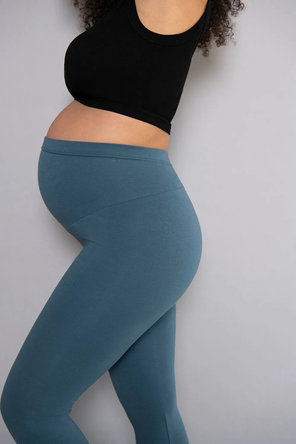 Maternity Everyday Leggings - Petrol Blue