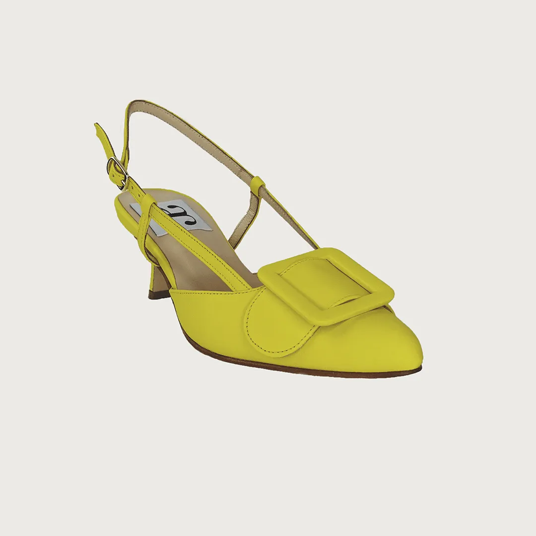 MIA CANARY YELLOW LEATHER