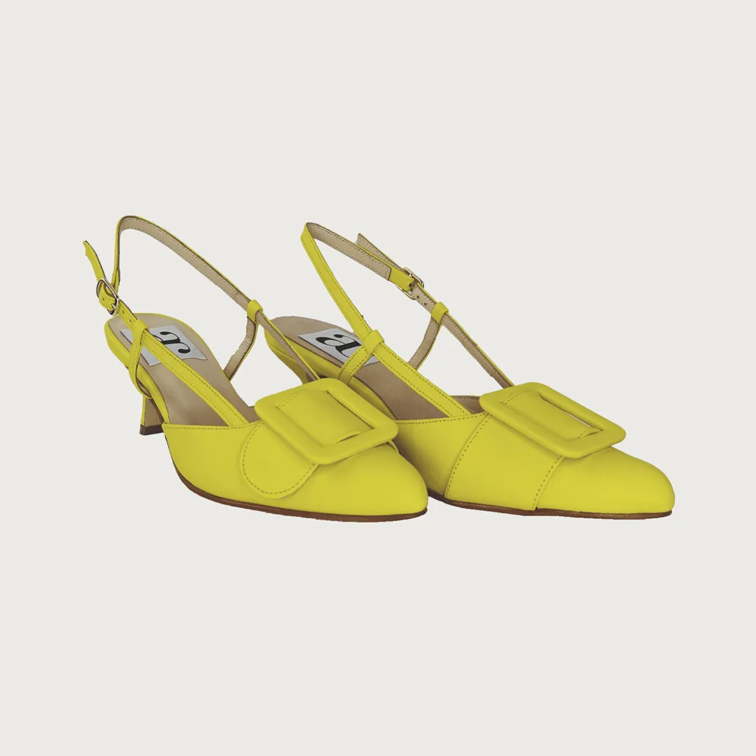 MIA CANARY YELLOW LEATHER