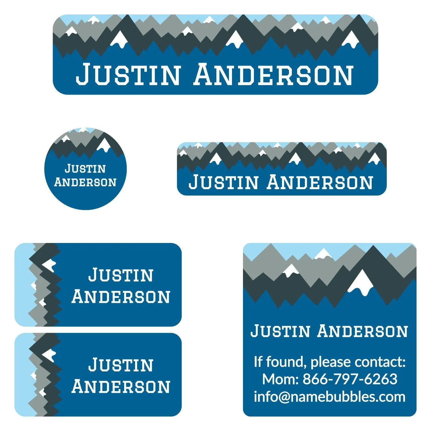 Mountain Top Camp Labels Pack