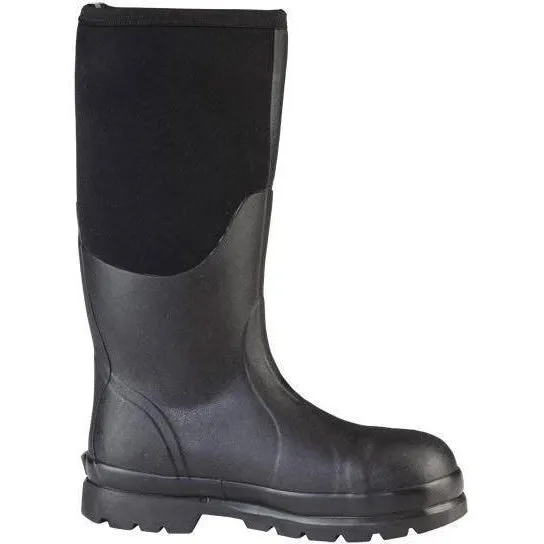 Muck Men's Chore 16" Steel Toe WP Rubber Work Boot - Black - CHS-000A