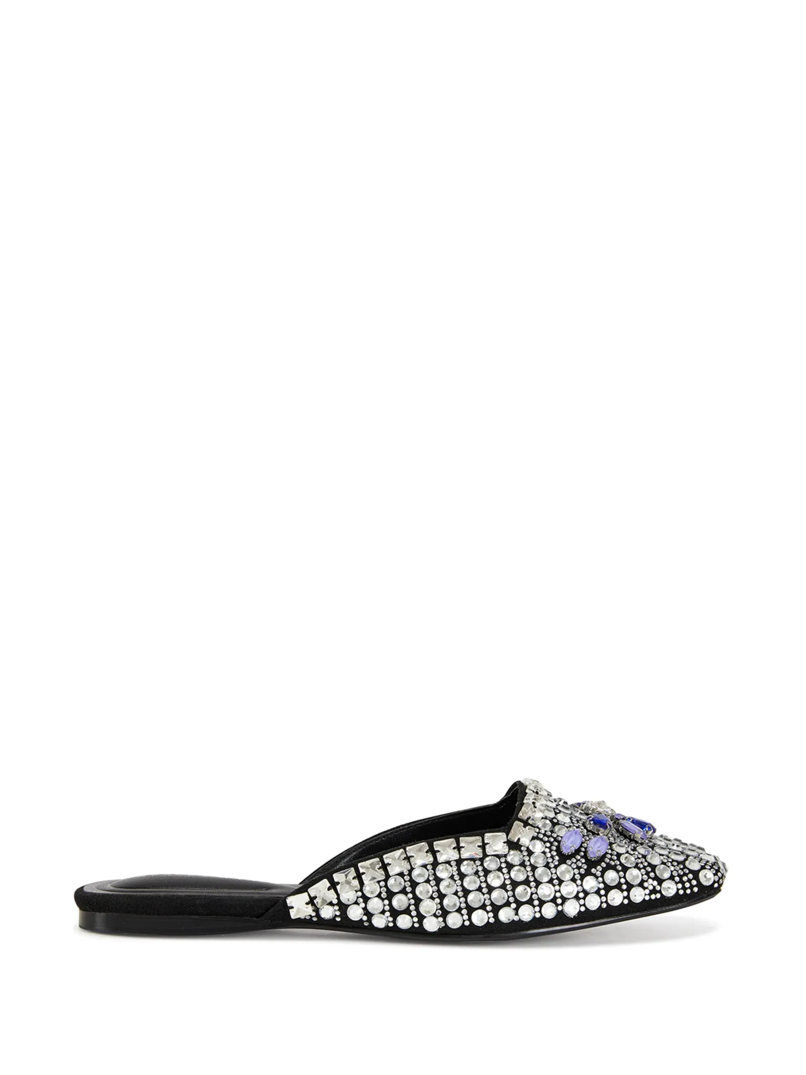 NELSAT-BLACK CRYSTAL SLIP ON CLOG