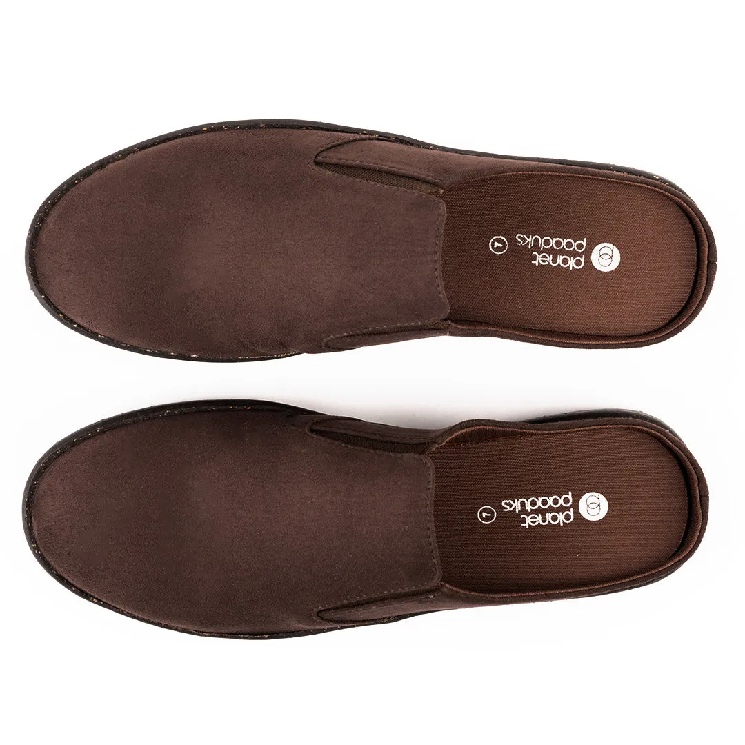 Nest Mules Vegan Suede Brown Men Slip-ons Thrift Edit