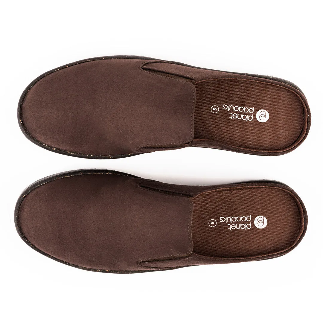 Nest Mules Vegan Suede Brown Women Slip-ons Thrift Edit