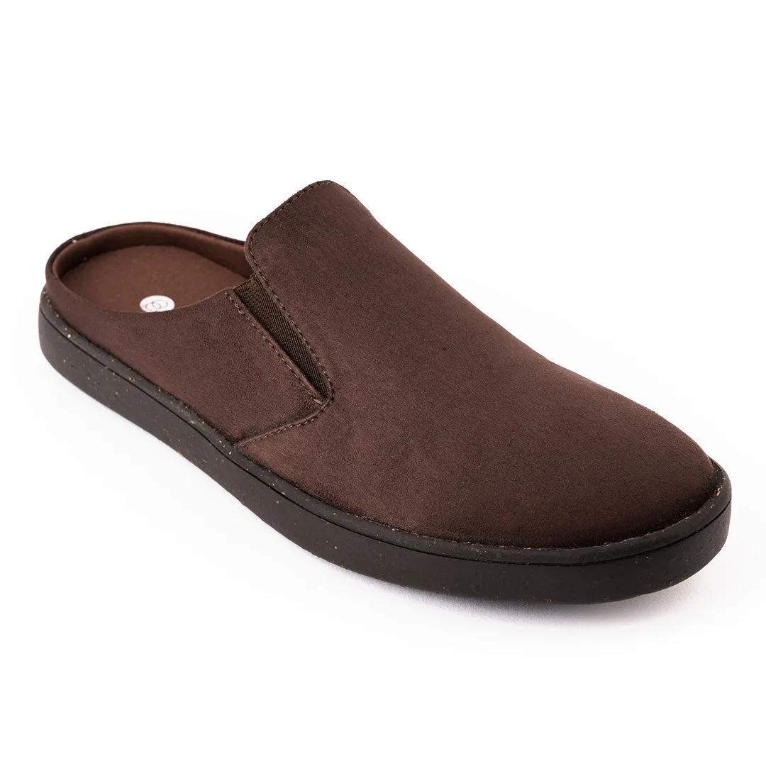 Nest Mules Vegan Suede Brown Women Slip-ons Thrift Edit