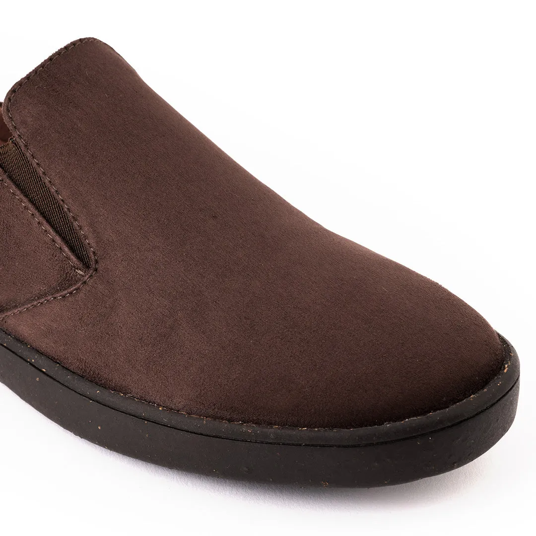 Nest Mules Vegan Suede Brown Women Slip-ons Thrift Edit