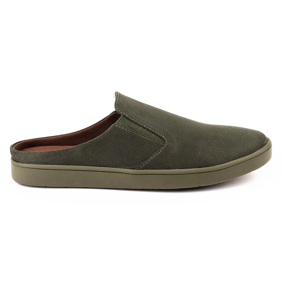 Nest Mules Vegan Suede Green Men Slip-ons Thrift Edit