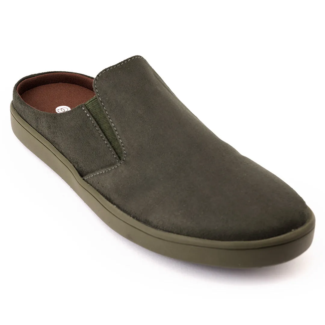 Nest Mules Vegan Suede Green Men Slip-ons Thrift Edit