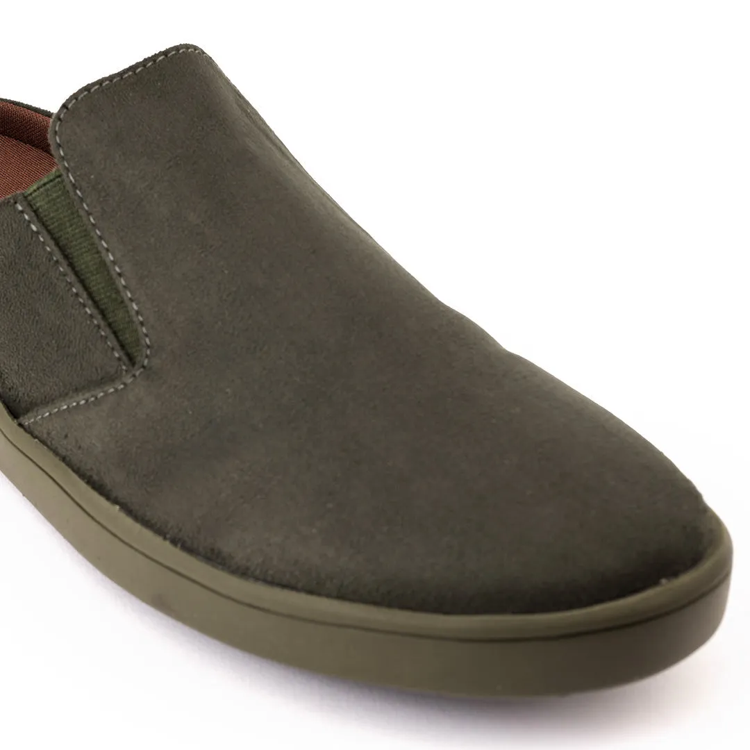 Nest Mules Vegan Suede Green Women Slip-ons Thrift Edit