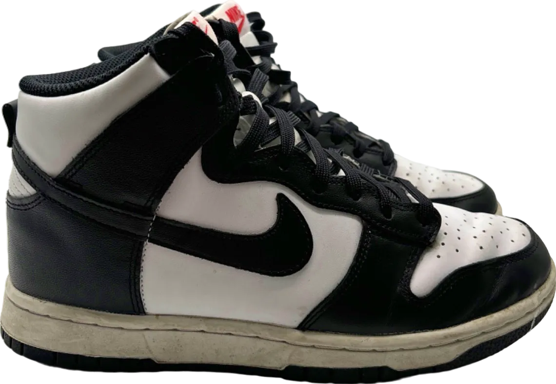 Nike Black/White Dunk High Trainers UK 6