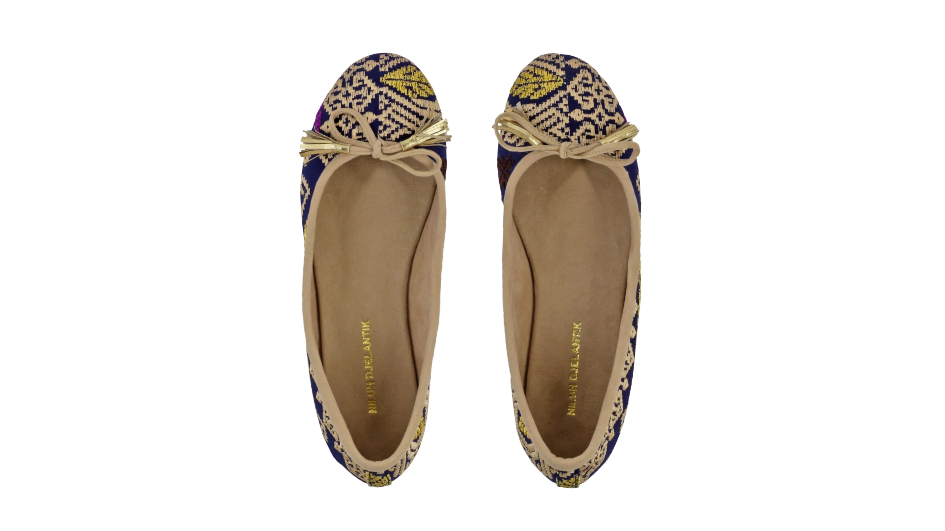 Noemi 20mm Ballet - Dark Blue Songket