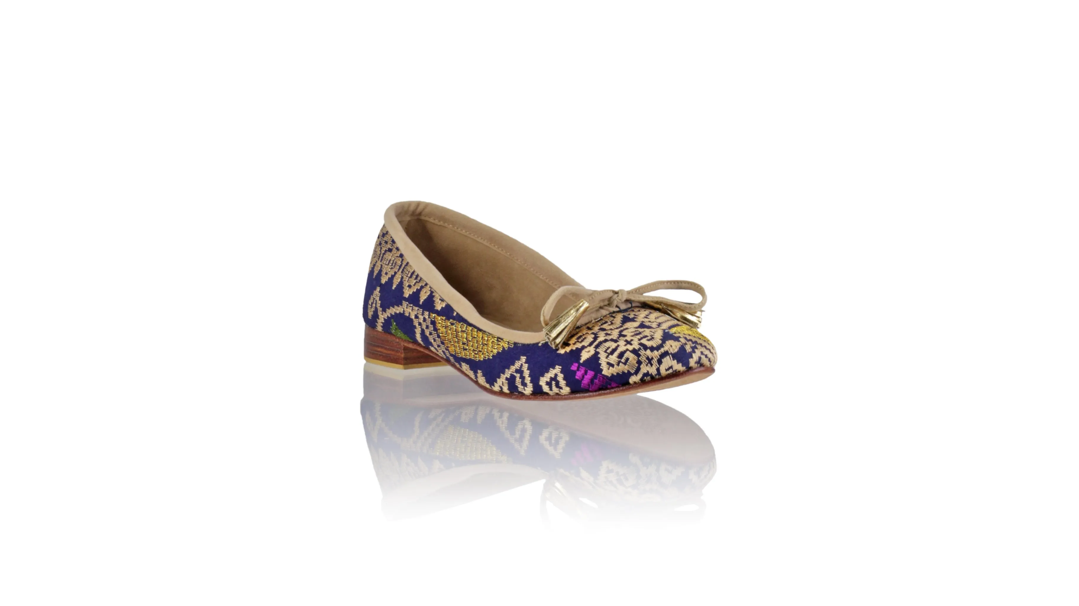 Noemi 20mm Ballet - Dark Blue Songket