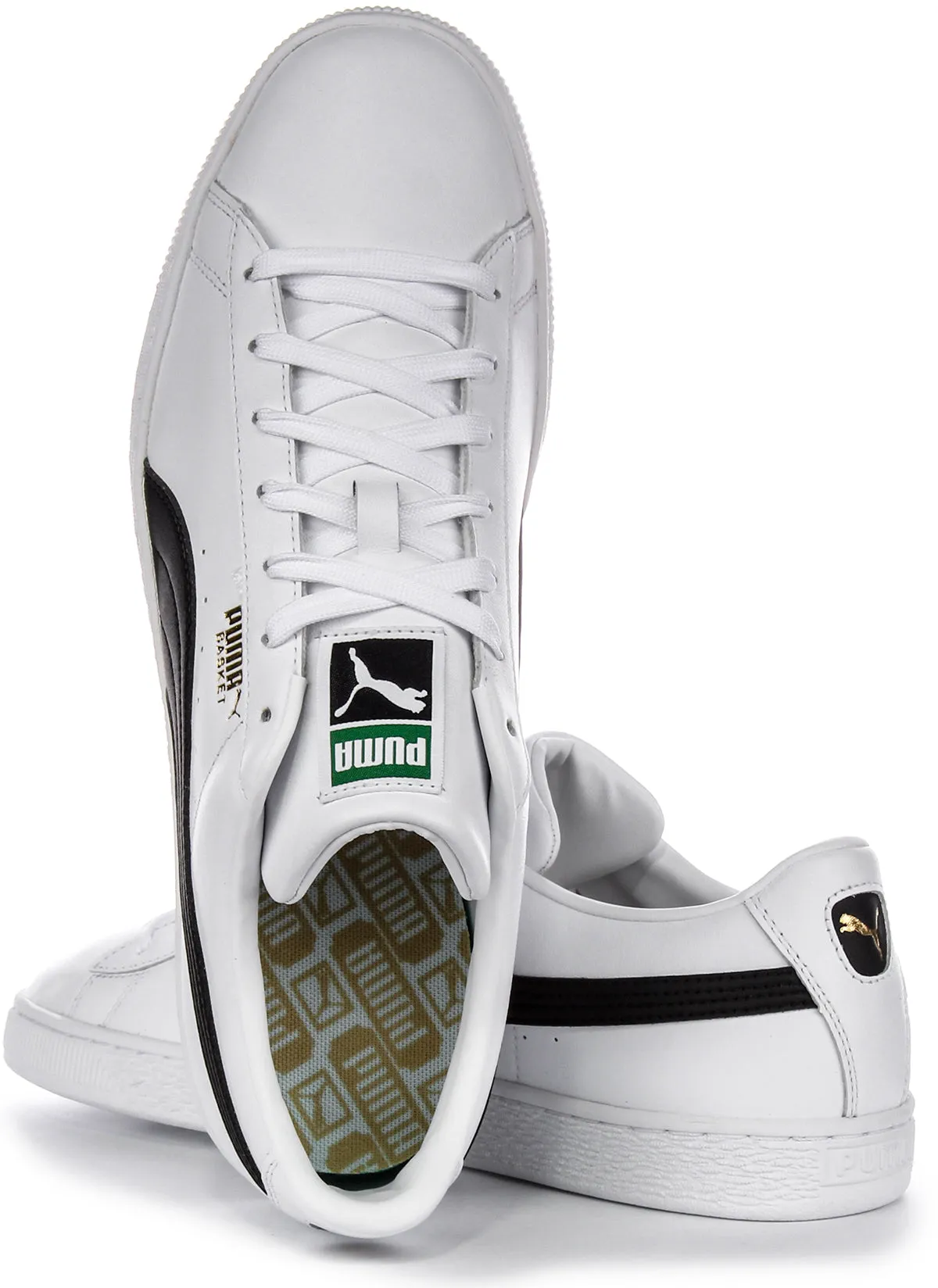 Puma Basket Classic In White Black For Men