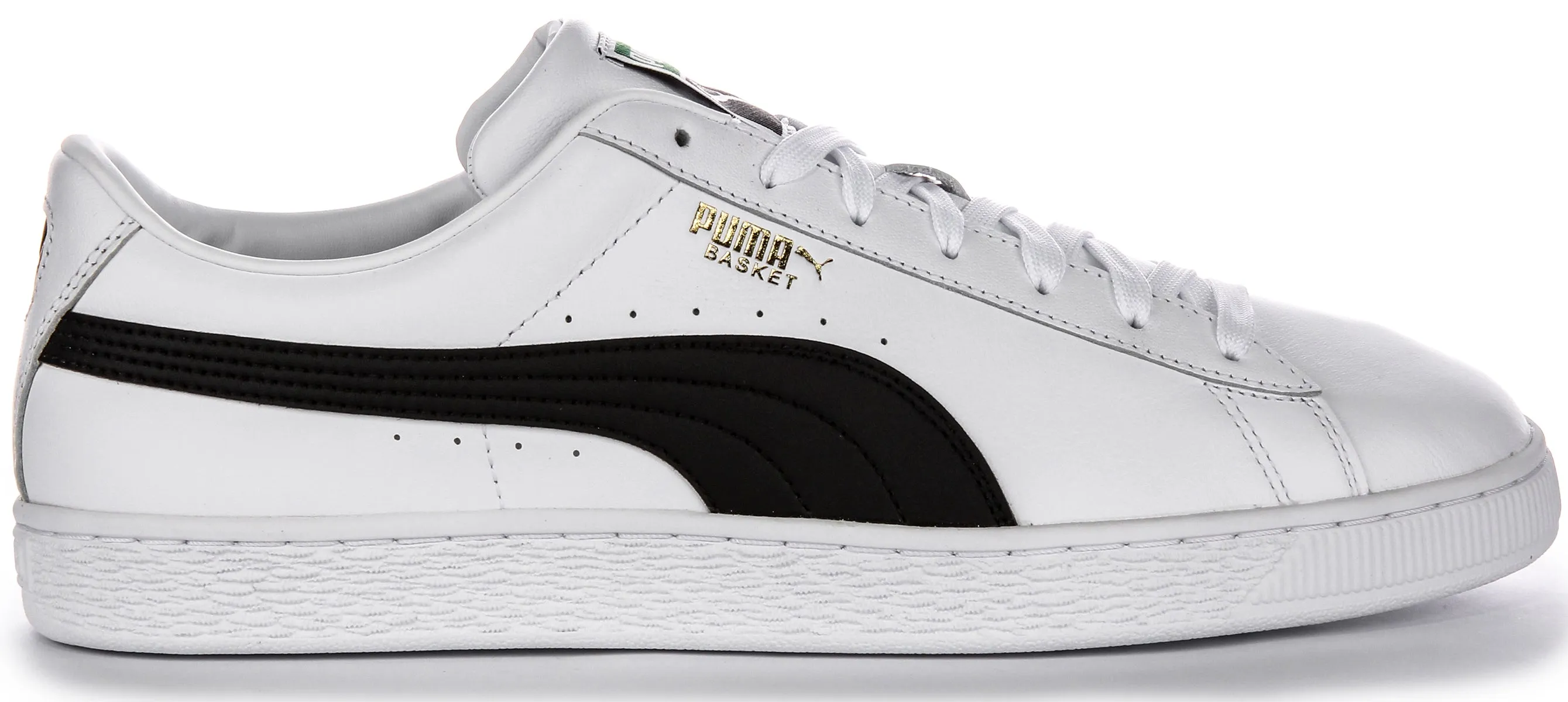 Puma Basket Classic In White Black For Men