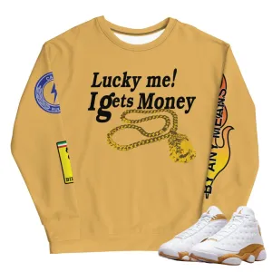 Retro 13 "Wheat" I Get Money Sweatshirt