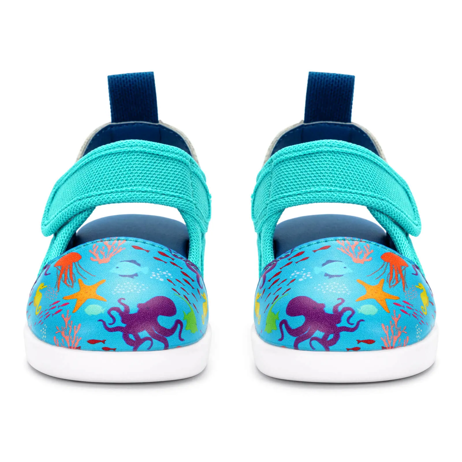 Secret Seascape Squeakerless Toddler Sandals | Blue