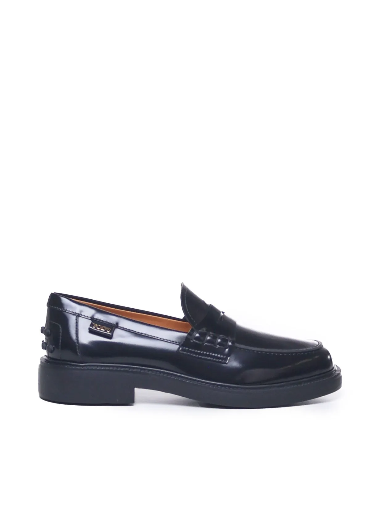 Shiny Black Patent Leather Loafers