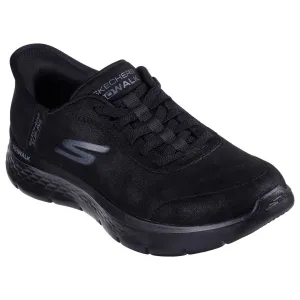 Skechers 124837 Go Walk Flex - Mali Hands Free Ladies Black Slip On Trainers