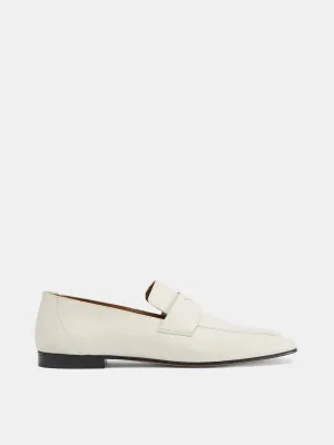 Soft Loafer / Ecru Placket Leather