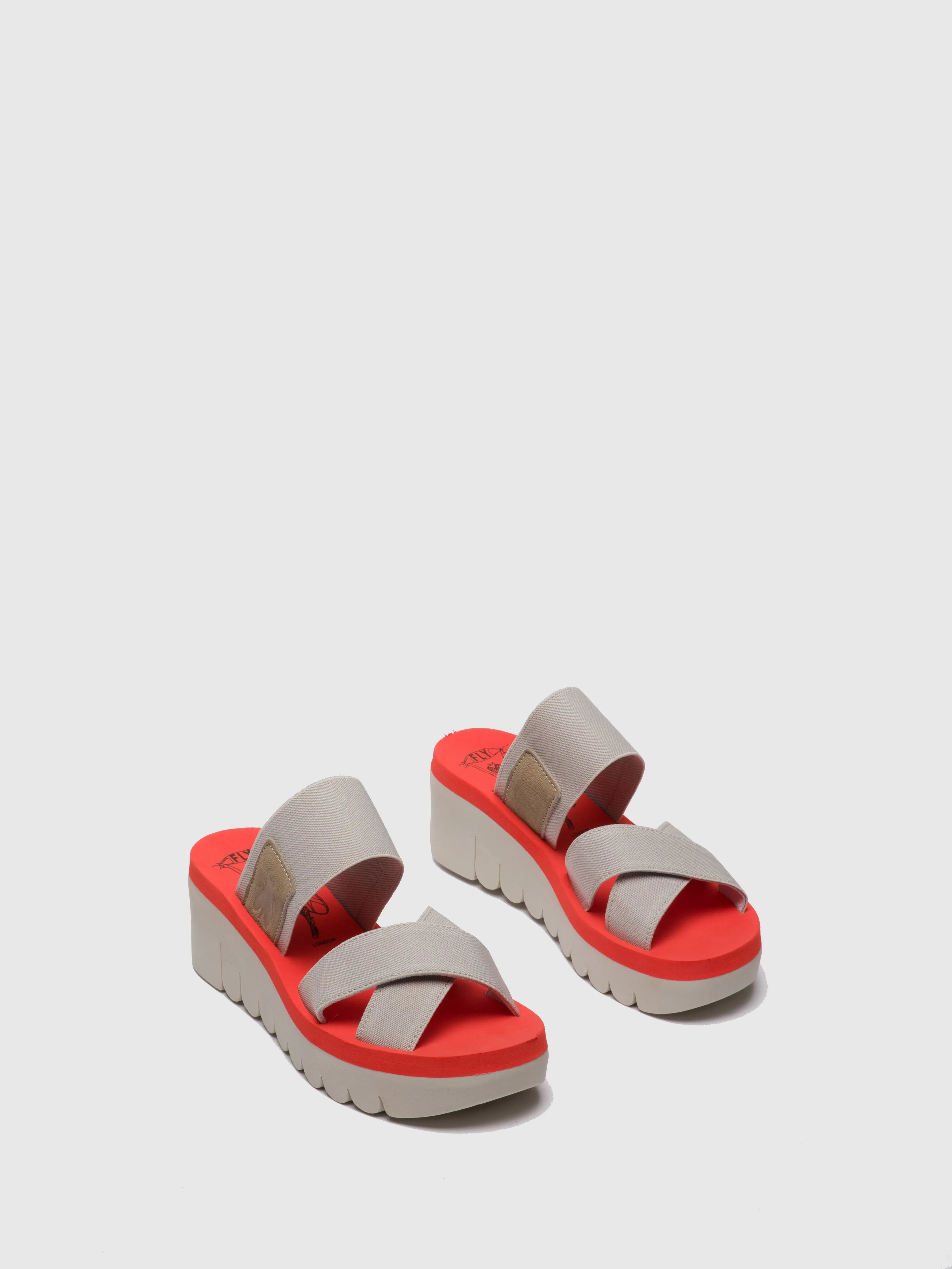 Strappy Mules YABO593FLY LightGray