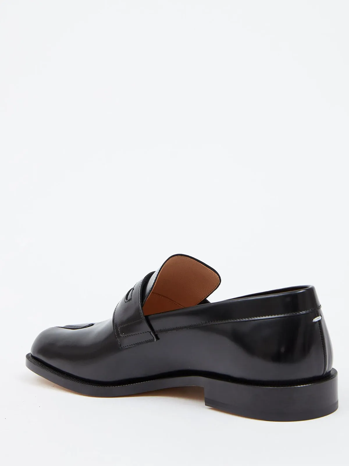 Tabi Leather Loafers - Black