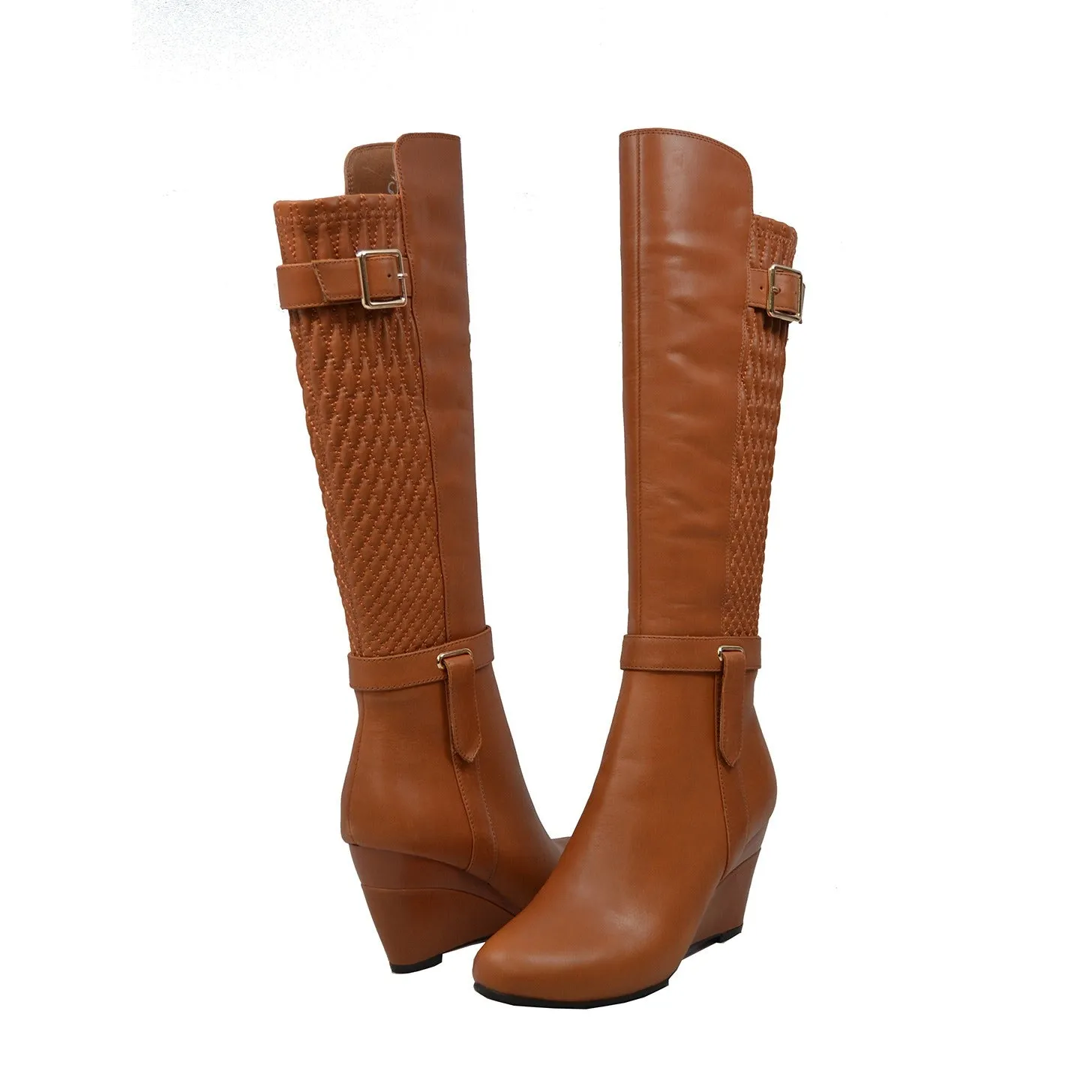 Tally Wedge Boots - Stylish Quilted Design for Everyday Wear and Nights Out