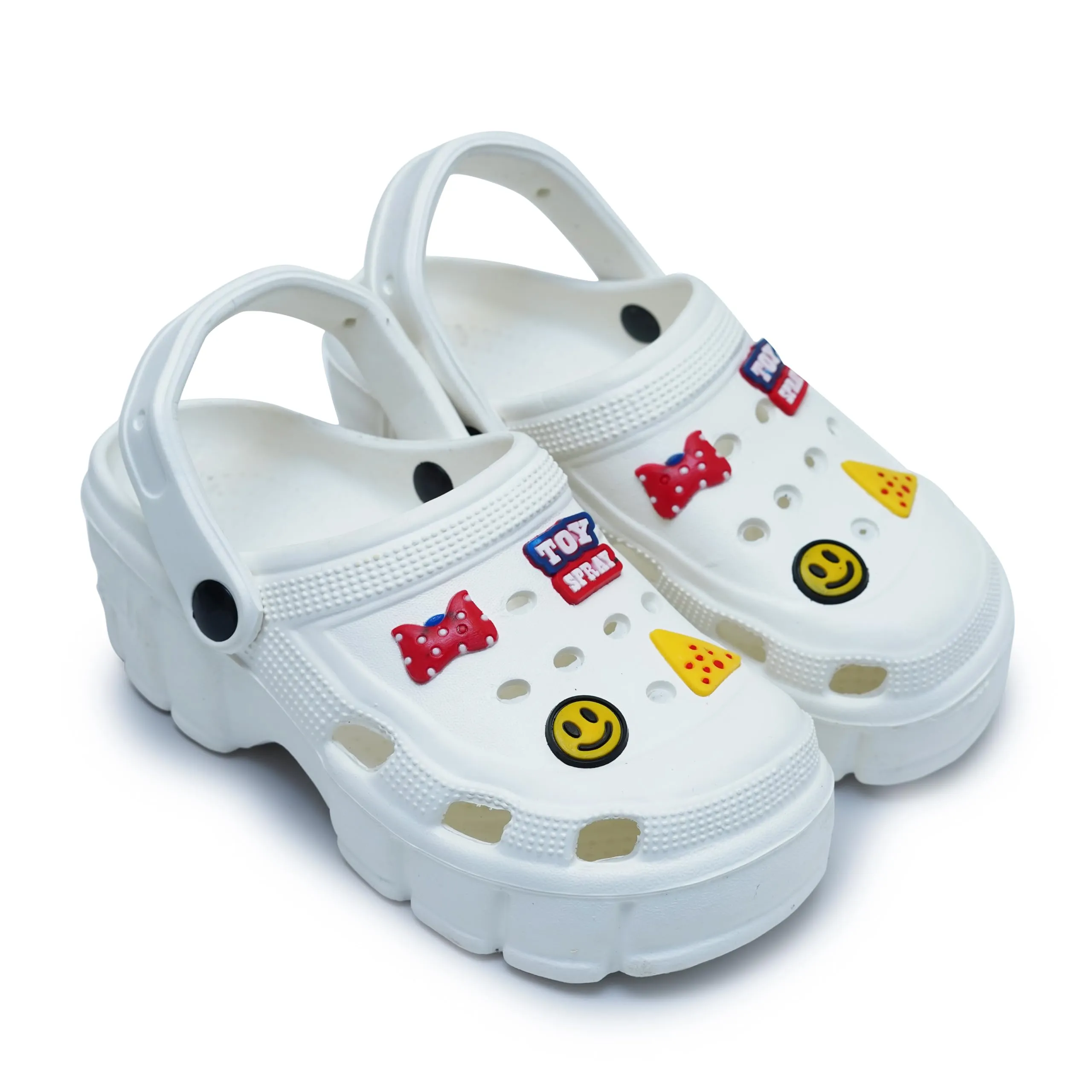 Toy Croc & Clogs from Women and Girls Used (White, 8)