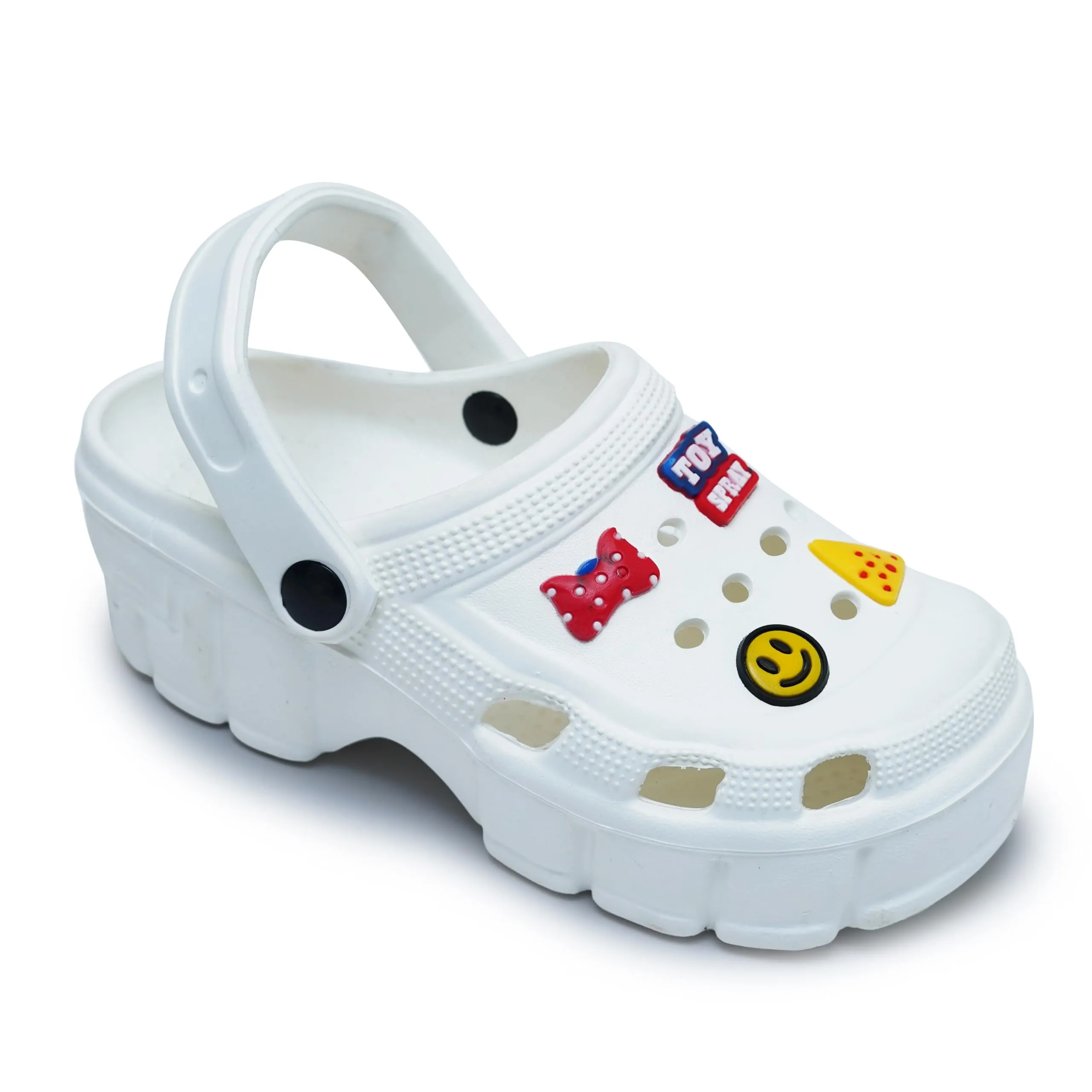 Toy Croc & Clogs from Women and Girls Used (White, 8)