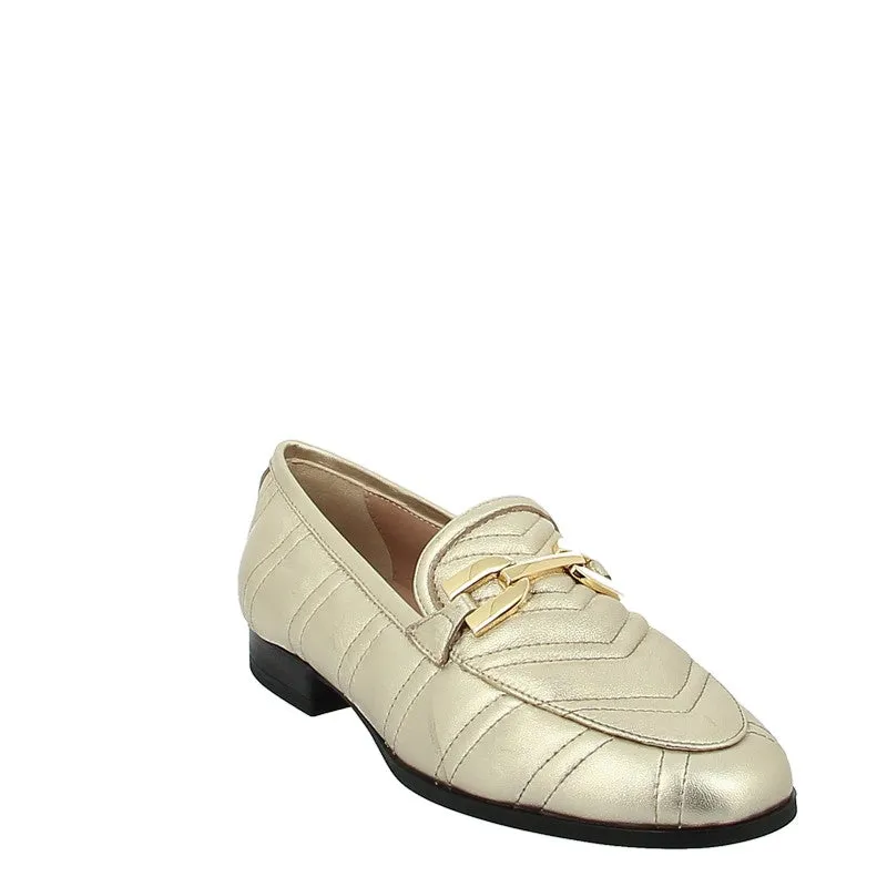 Unisa Dexter Gold Loafer