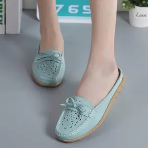 US Size 5-12 Women Casual Soft Hollow Flats Slippers