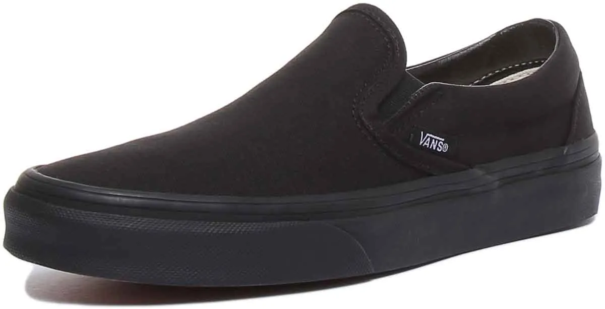 Vans Classic Classic Slipon In Black Black For Women