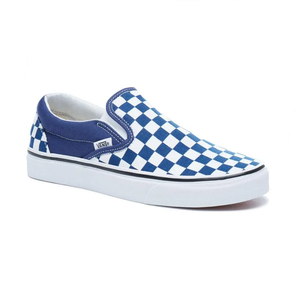 Vans Classic Slip On Checkerboard Embossed - Blue