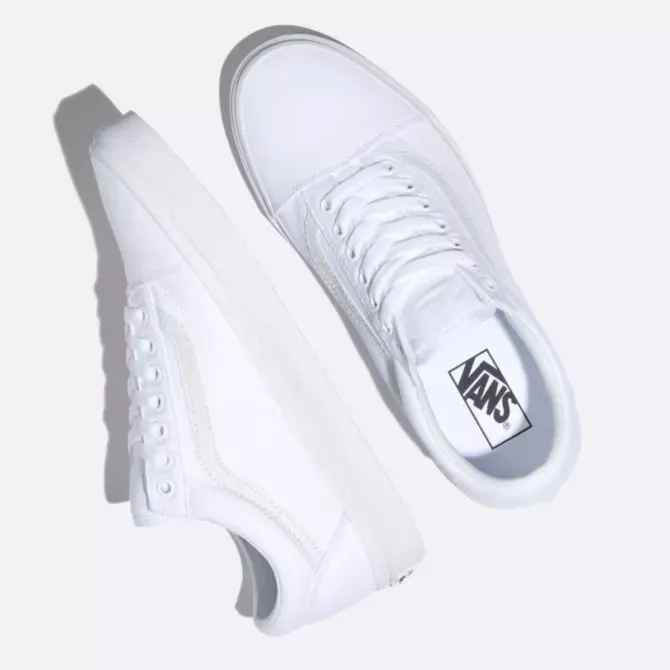 Vans Old Skool White Mens Womens Clearance