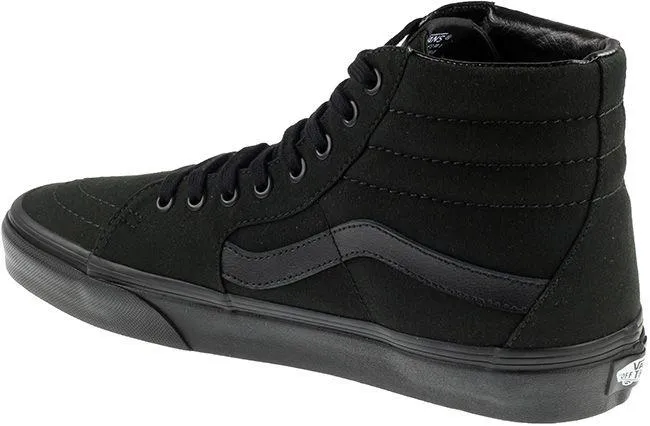 Vans Trainers Mens Sk8 High Canvas Black Black