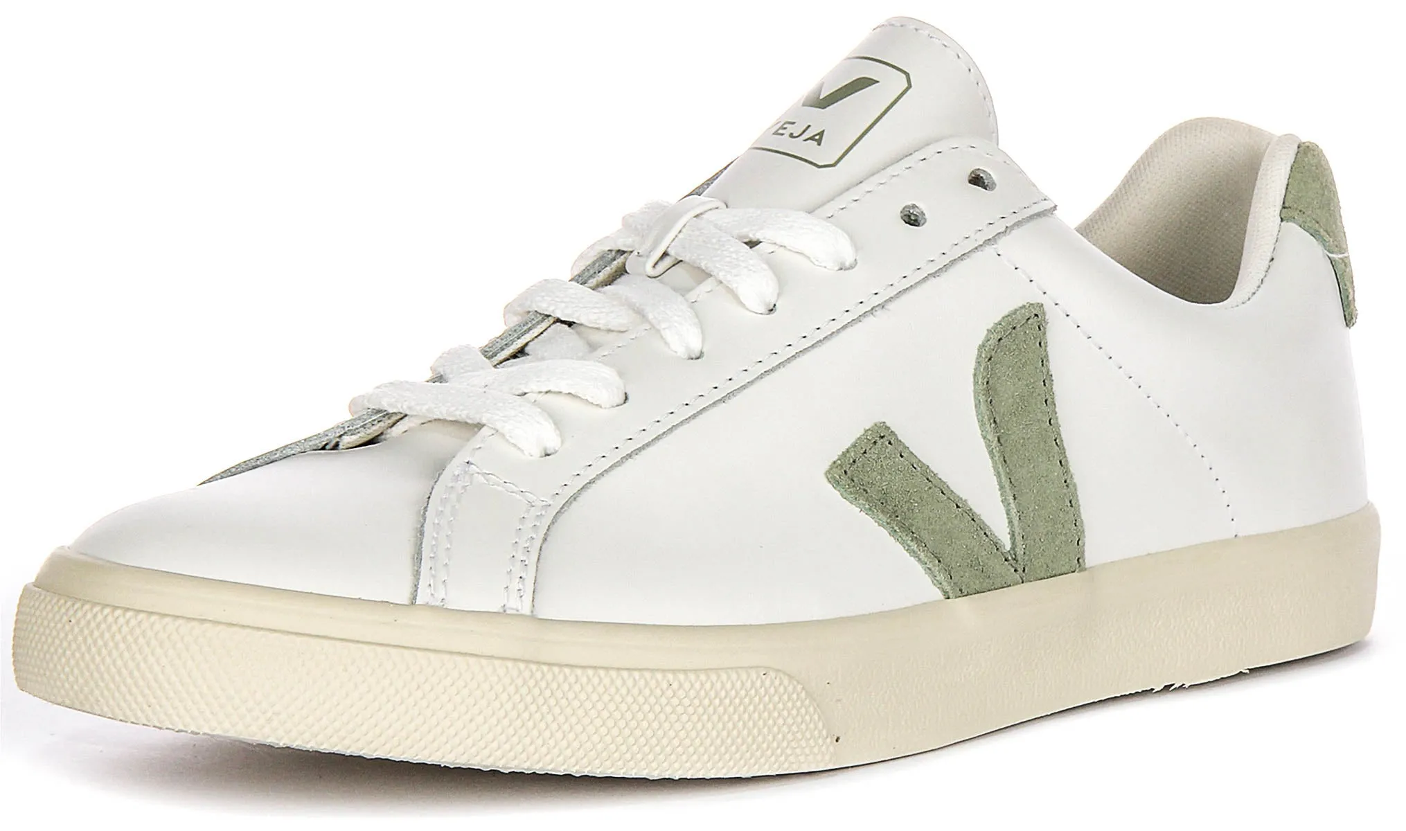 Veja Esplar Logo In White Green For Women