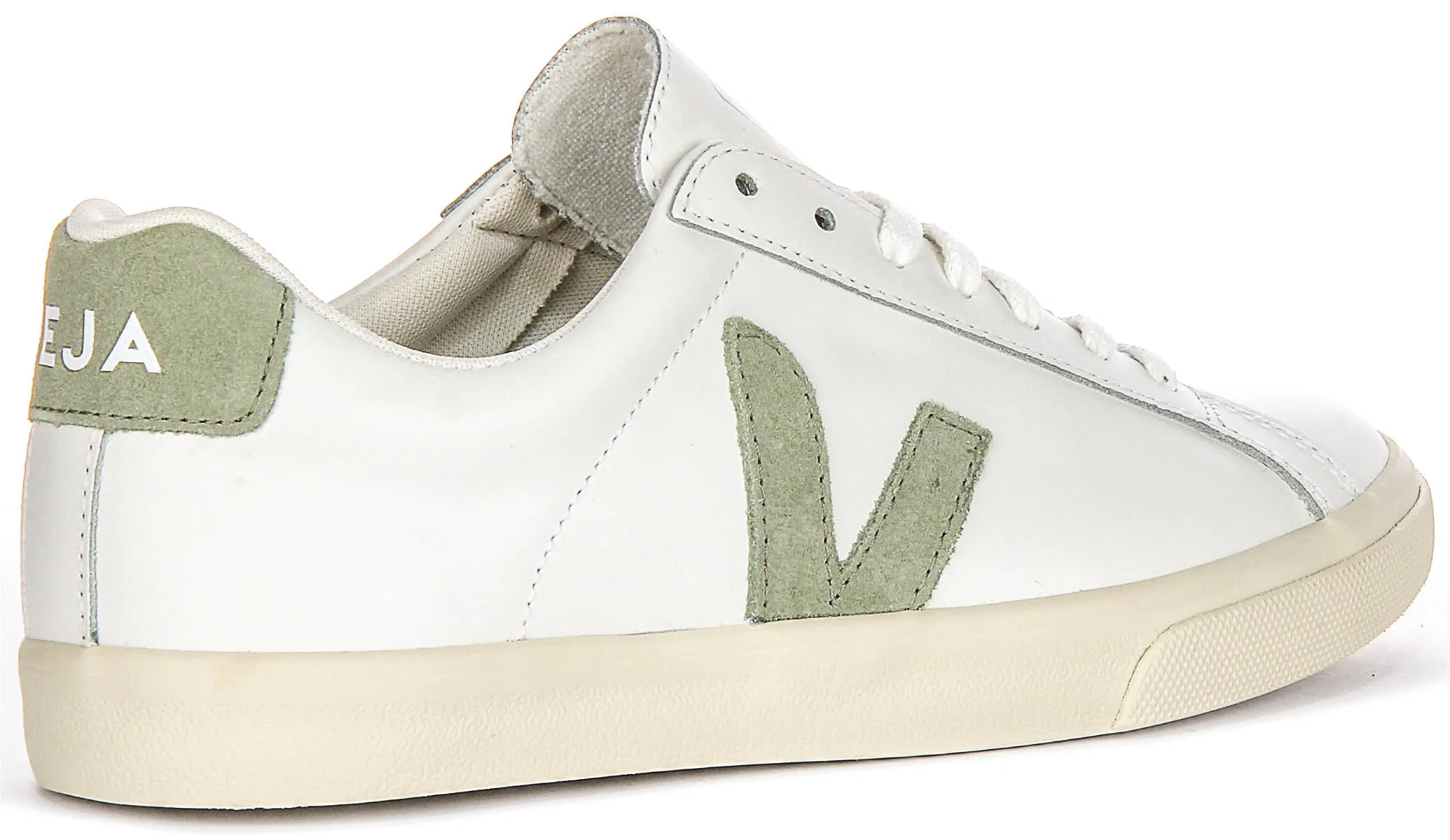 Veja Esplar Logo In White Green For Women