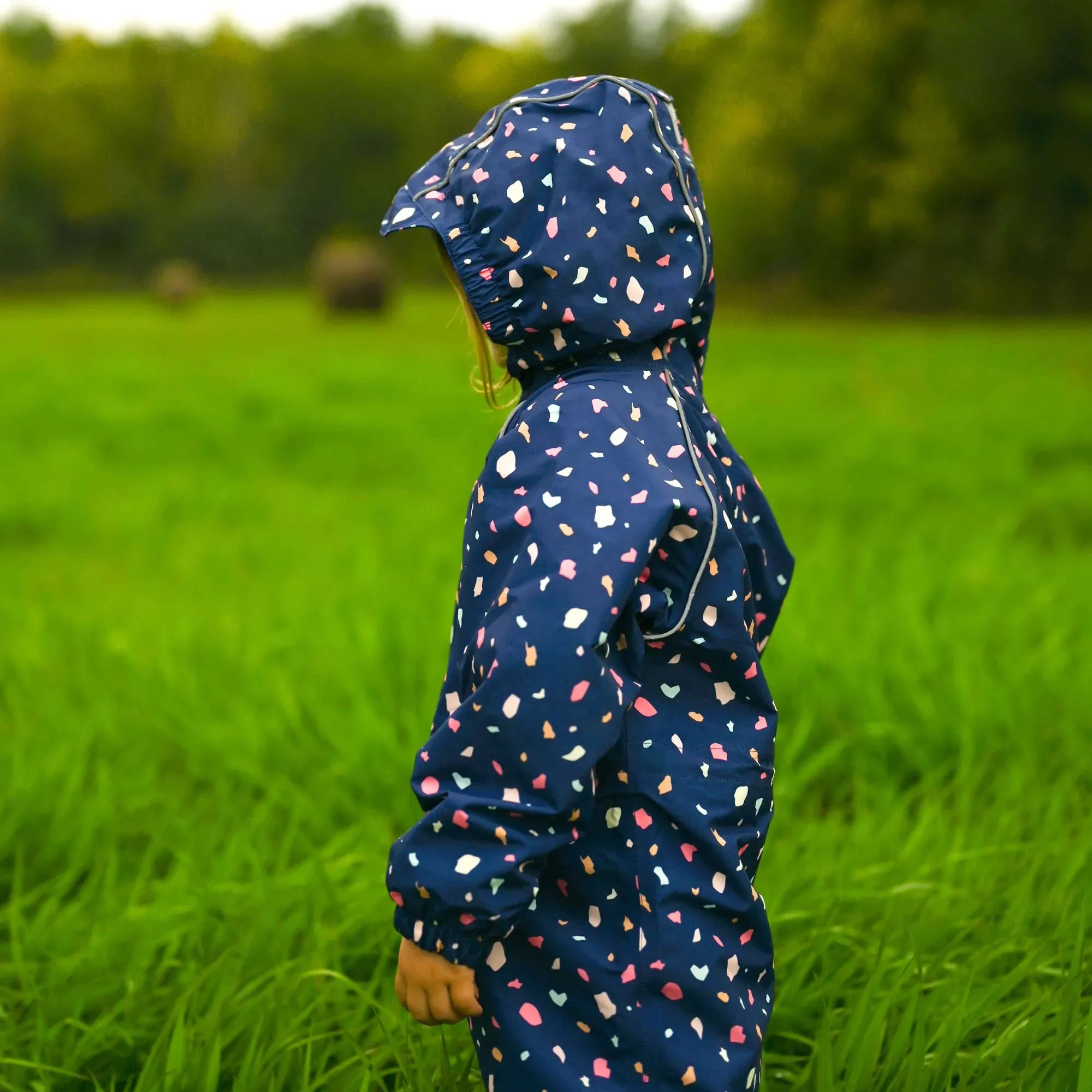 Waterproof Puddle Dry One Piece Rain Suit | Terrazzo