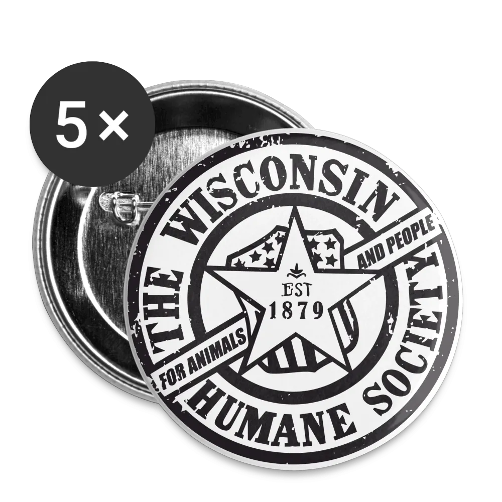 WHS 1879 Logo Buttons large 2.2'' (5-pack)