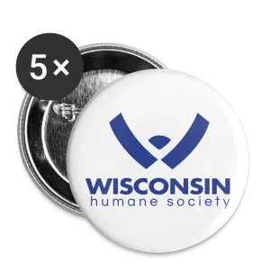 WHS Logo Buttons Large 2.2'' (5-pack)