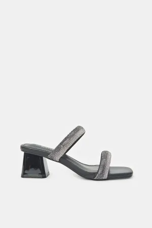 Women Black Ombre Mule