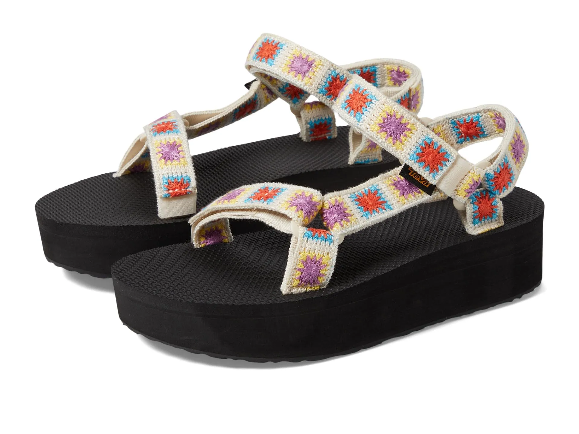 Women's Shoes Teva FLATFORM UNIVERSAL CROCHET Strappy Sandals 1150210 EXPLORE